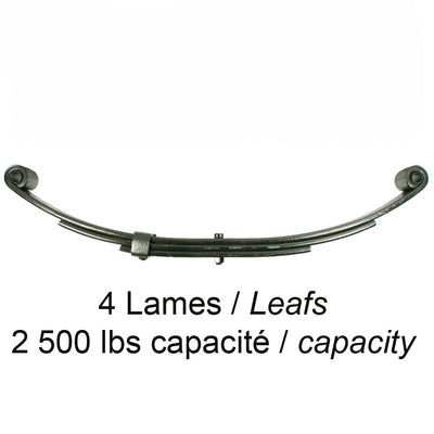 Ressort 4 lames 2500 lbs 23 1/4" – UNA-079 | Suspension de remorque
