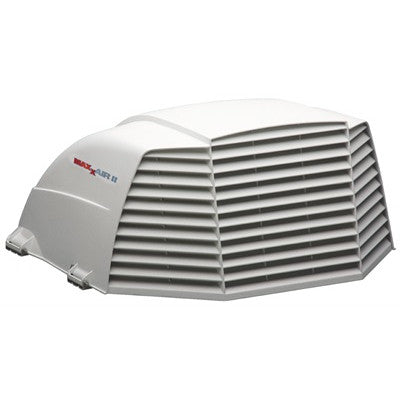 Maxxair II Roof Vent Cover – White – 14 x 14 in – 3-Side Ventilation – With Hinges