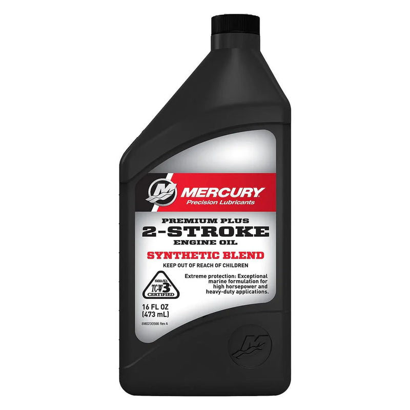 Huile 2 Temps Mercury Premium Plus 500 ml | Protection moteur TC-W3