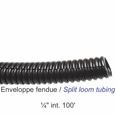 1/4" Slit Tubing - 100 Feet Protective Wire Sleeve