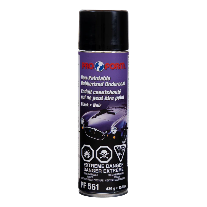 Enduit Caoutchouté Noir Non-Peinturable Pro Form PF561 – Aérosol 439 g