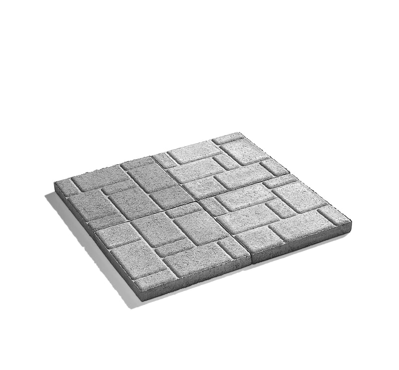 Dalle Permacon Patio Plus 16x16 po Gris – Pour patio, piscine, trottoir