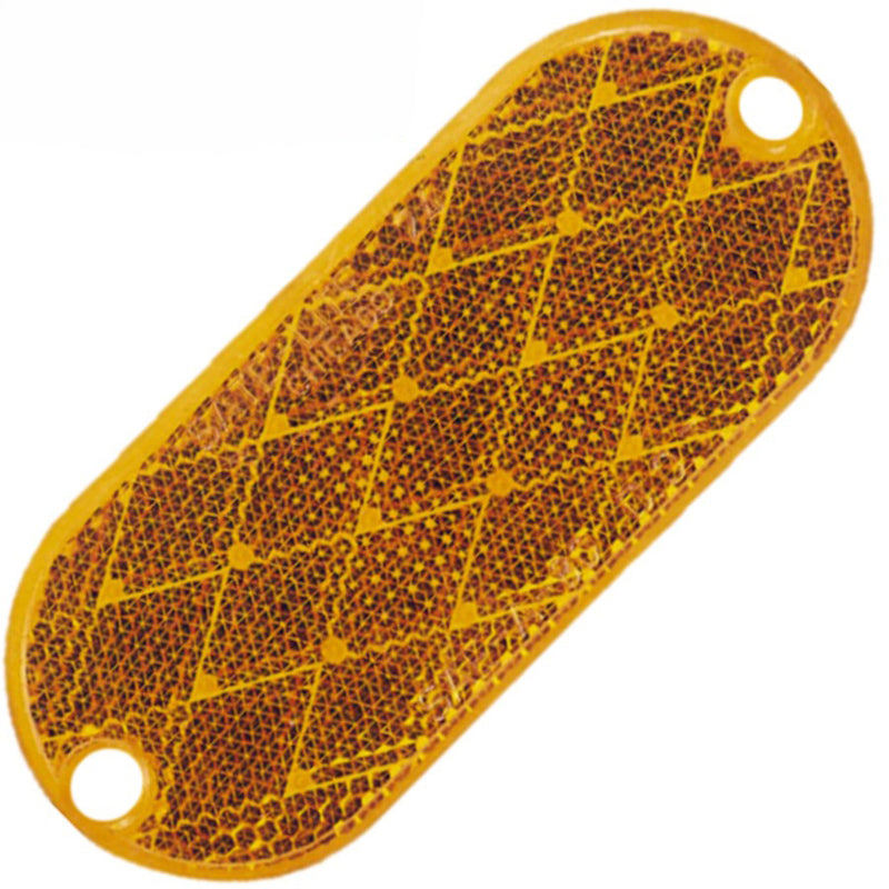 Réflecteur oval jaune pour remorque