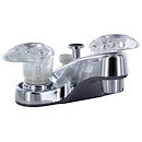 Robinet salle de bain avec inverseur chrome 4''