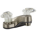 Robinet de salle de bain argent BROSSÉ 4''