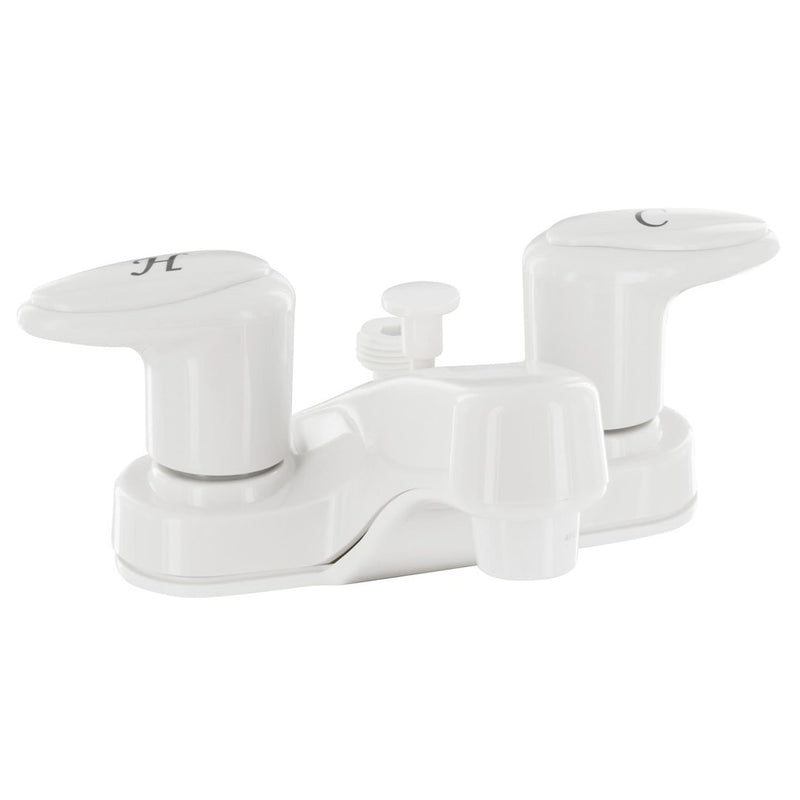 Robinet salle de bain avec inverseur blanc