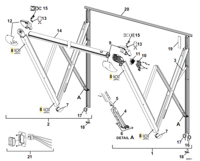 Black RV Awning Arm Hook – Altitude Awning Repair Kit