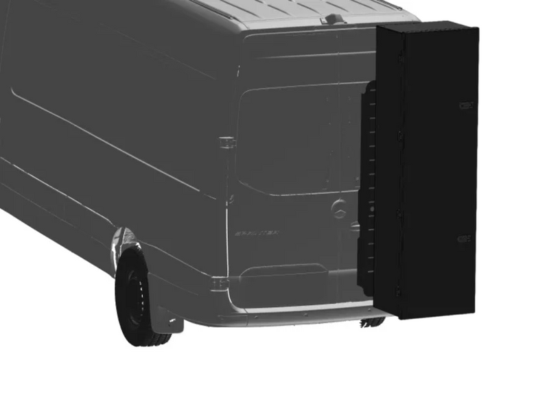 Support multi-usage avec boite pour skis ou golf ATLAS RC pour porte arrière de van
