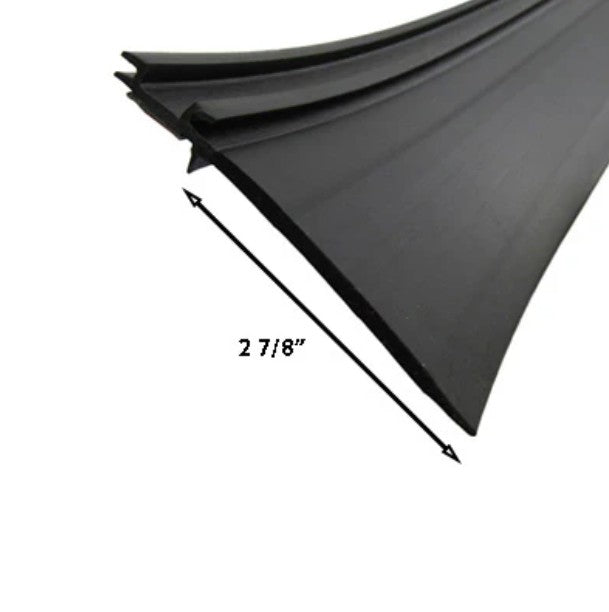 2.875" Simple Coextruded Weather Seal with 3M Tape - Black