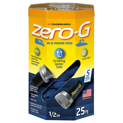 Zero-G™ Drinking Water Hose – 1/2" x 25' Lightweight & Kink Resistant for RV & Marine
