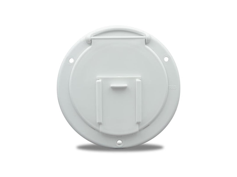 30A/50A Round Electric Cord Hatch – Polar White