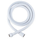 White stainless flexible hose for hand shower