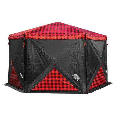 Bear Den Gazebo Deluxe - Rouge/Noir