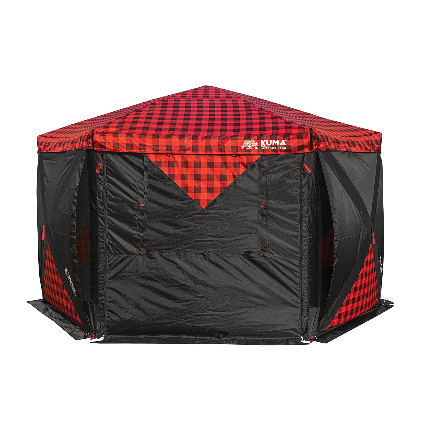Bear Den Gazebo Deluxe - Red/Black