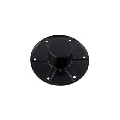 Base de Pied de Table Encastrée Ronde - Montage Flush - 6 Trou de Fixation - Noir