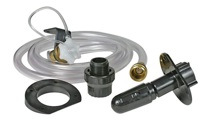 Kit de Rinçage Camco RV 360 pour Réservoir à Déchets - Buses Haute Pression, Installation Permanente, 6' de Tube Inclus