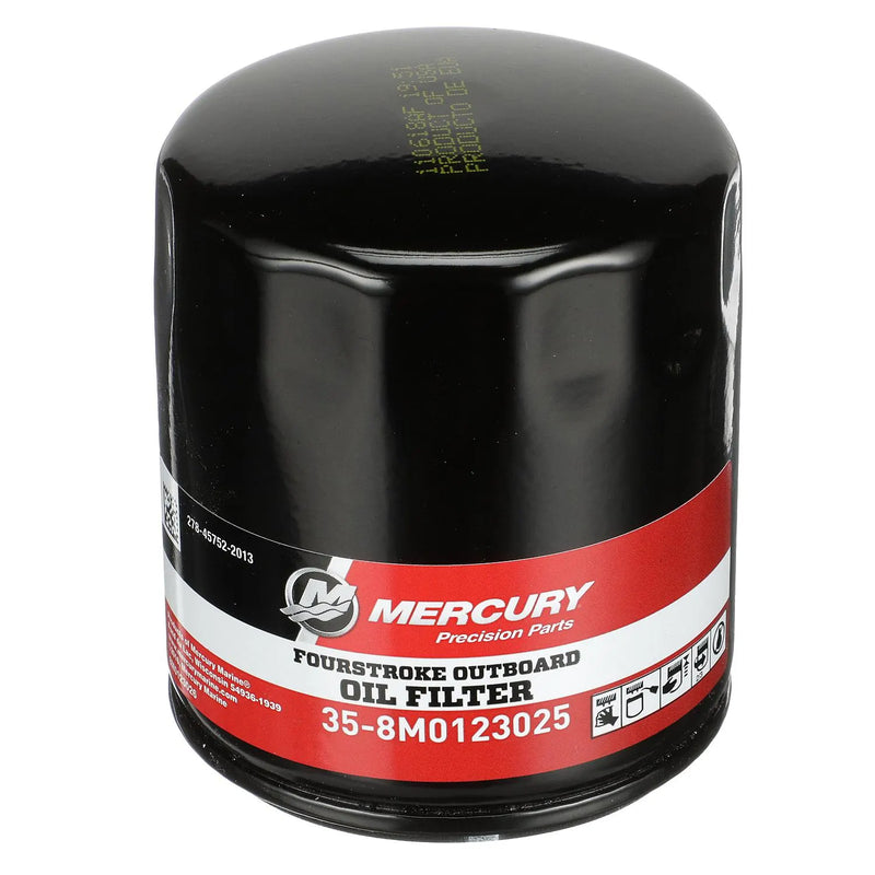 Mercury 8M0123025 Oil Filter for V6 and V8 FourStroke Outboards