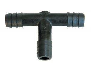 Plumbing T-Adapter 1/4"MPTx3/8"x3/8"Barb