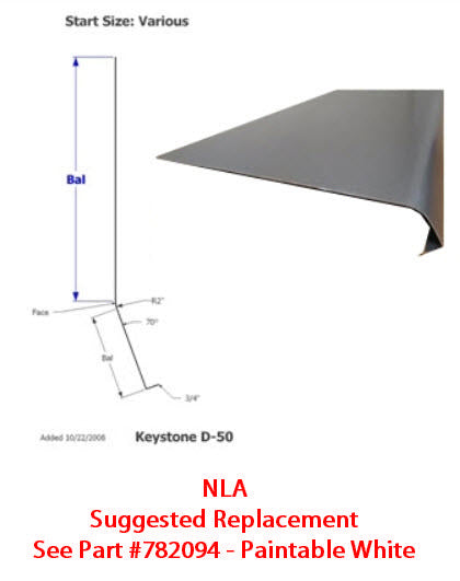 skirt - metal - 030 - 19 1/2" x 180" - 2" rad - d-50 - met brushed nickel - tp