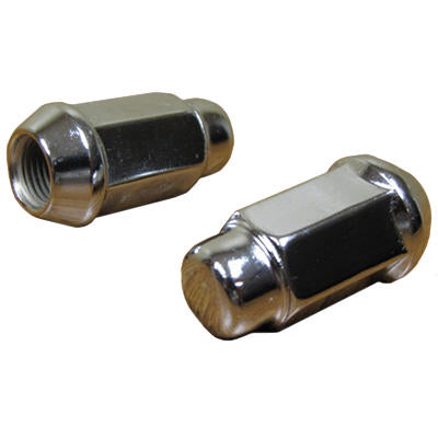 tire - lug nut - 1/2" - long - chrome