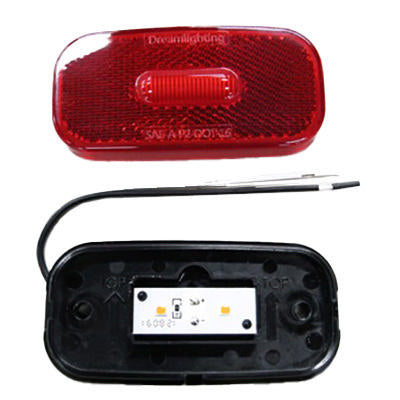 light - clearance - 12v - led - rectangle - red (200/bx)