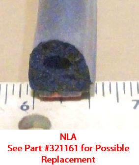 seal - bulb - "d" - .5" x .5" - hats - black - 400'/bx