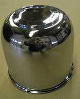 (nla)tire - center cap - 5.15" - steel chrome - w/c/p plug