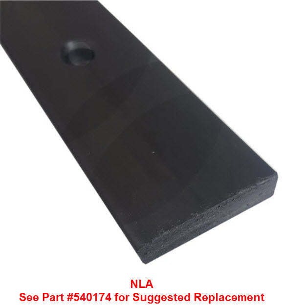 seal - wear bar - 12' - w/predrilled holes - e420 - black