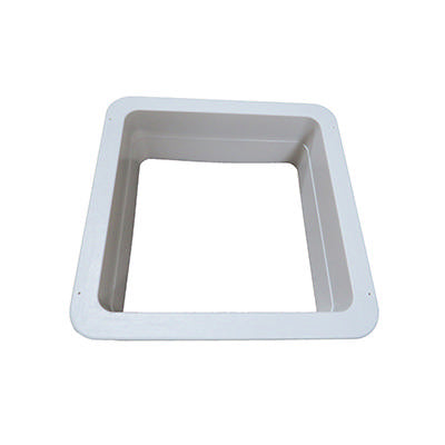 vent - garnish - radius corner - fits 14" x 14" x 5" - ceiling - styron a-tech - #1115 material
