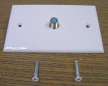 plate - coax - single - white