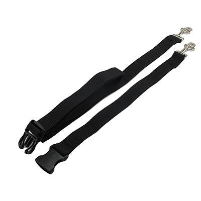strap - 40" - poly - w/bsr & 2 hook - black