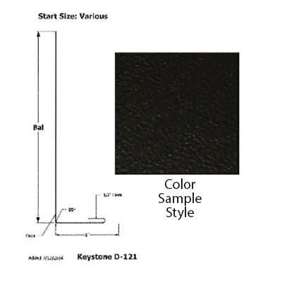 skirt - metal - 030 - 13 1/2" x 171" - hd-21 - black - tp se