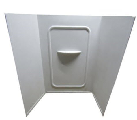 tub - surround - 24" x 38" x 56" - white - min qty/20