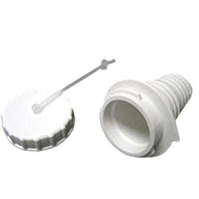 caps - spout & strap - water fill - white