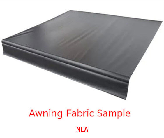 awning - fabric only - 20' - power - solid black - prepflex (includes shipping tube) - replaces krv 506126