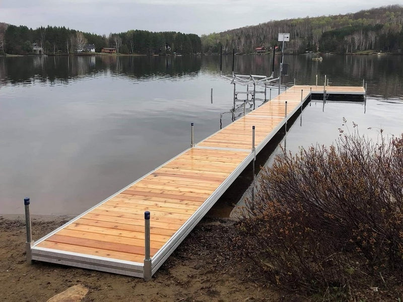 4' x 10' Yellow Cedar Dock Natur QB2