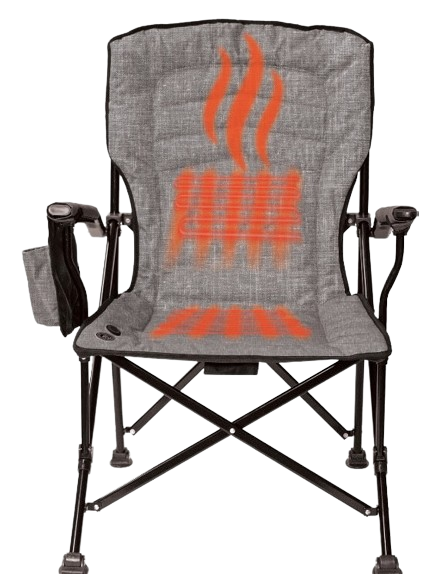 Chaise chauffante Kuma DuoHeat – Bluetooth™, batterie rechargeable 10 000 mAh, confort ultime pour l’extérieur