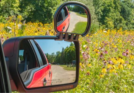 miroir d'angle mort réglaglage noir MIL-3100