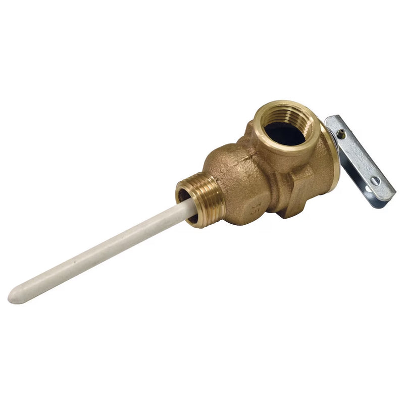 Soupape de sécurité pour chauffe-eau 1/2 po – 150 PSI, 210°F | Modèle #4611
