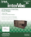 Sacs pour aspirateur InterVac CS6/ CS8/ CS8HW – Jetables – Filtration 3 microns – Ensemble de 5 + Filtre moteur
