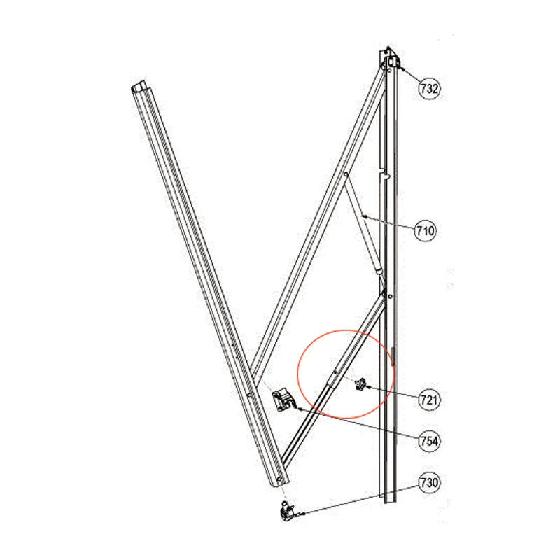 Vis Dometic 3311579.007 pour auvent Sunchaser – 5/16-18 x 0.63 PHCR