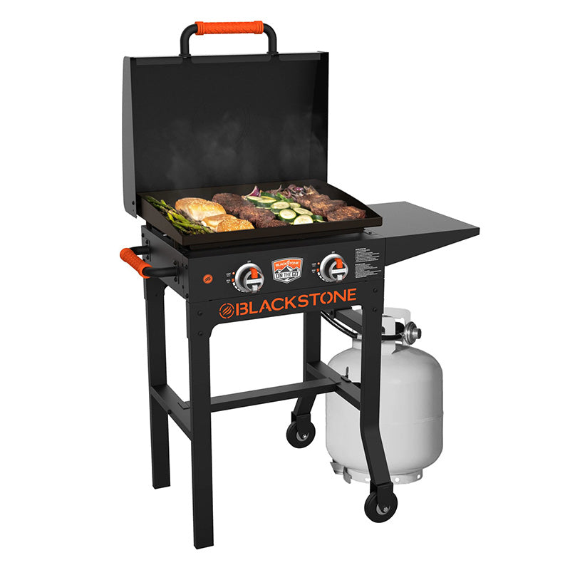 Gril à Gaz Blackstone 22” avec Chariot et Capot – Portable et Idéal pour Camping