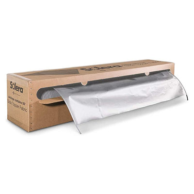 Tissu de Remplacement pour Auvent Coulissant de VR - Vinyle - Blanc/Noir - VENDU AU PIED