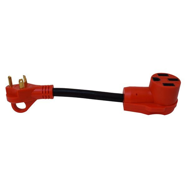 Adaptateur Dogbone 12 pouces 30A à 50A - Câble RV résistant aux intempéries pour branchement facile