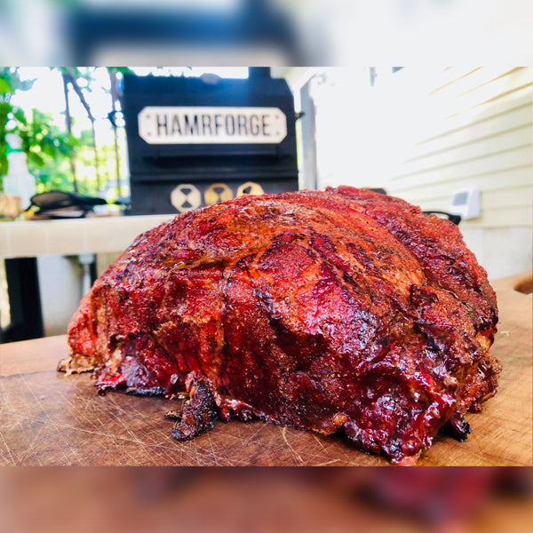 Old Iron Sides Reverse Flow Smoker - Hamrforge