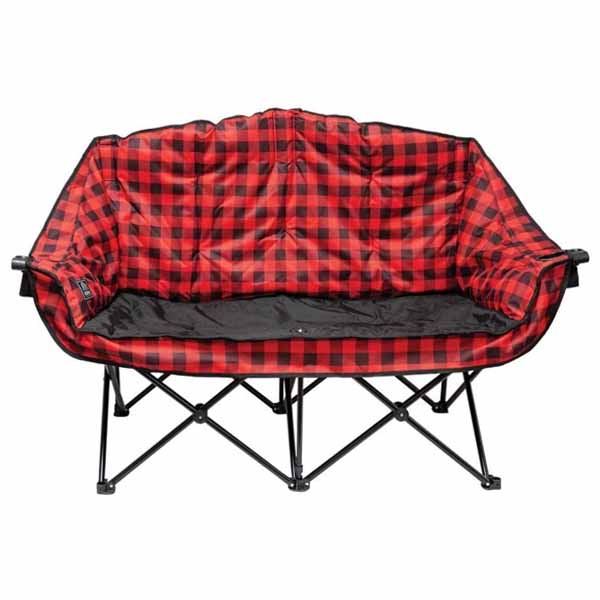 Chaise Double Chauffante Double Kuma Bear Buddy – Sièges Indépendants, Batteries Incluses, Confort Extérieur