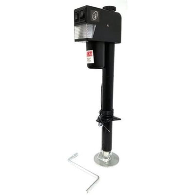 Cric Électrique RAM EJ-3520-BBX 3 500 lb. avec Jambe Tombante et Plaque de Pied – Léger et Durable