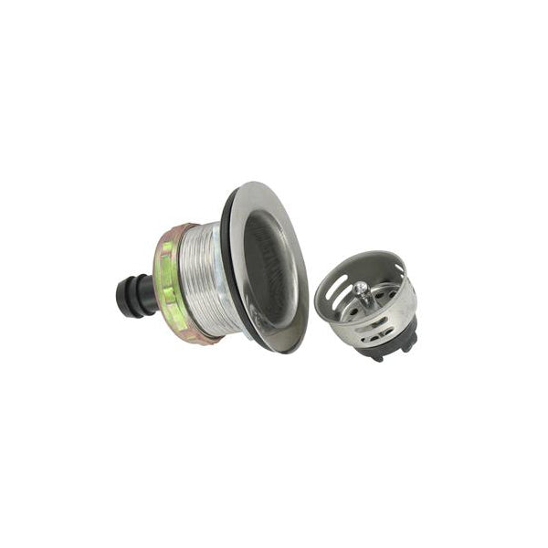 Assemblage de drain d’évier Valterra 10-0625 avec panier-filtre – Chrome