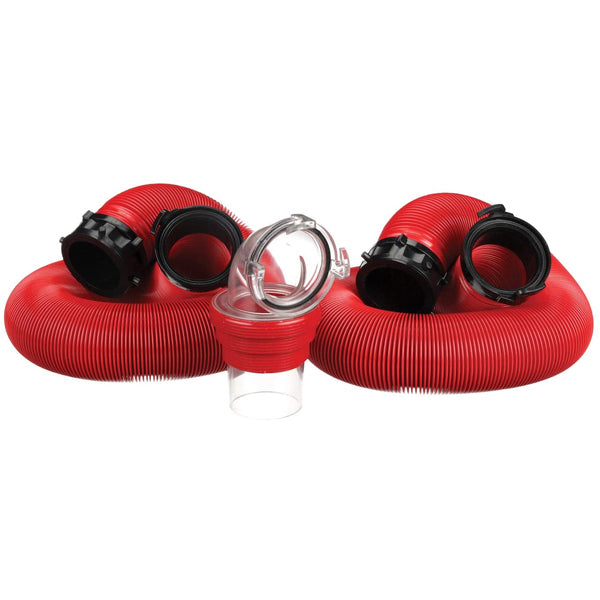 Tuyau de vidange RV Valterra de 20 pieds, avec raccord EZ Coupler et protection UV, vinyle 18 mil