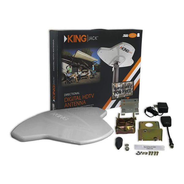 King Jack OA8300 TV Antenna White Roulottes Lupien 2000 inc.